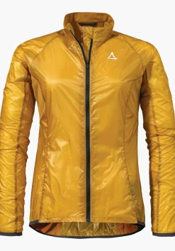 WOMEN SCHÖFFEL Bike<Ultra-light windcheater for any cycle trip gelb