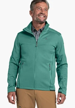 MEN SCHÖFFEL <Urban fleece with power stretch grün