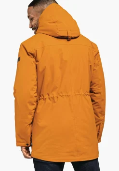 MEN SCHÖFFEL Parka / Coat|Travel/Leisure<Urban winter parka for wet and cold days orange