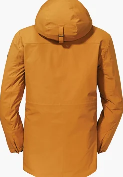 MEN SCHÖFFEL Parka / Coat|Travel/Leisure<Urban winter parka for wet and cold days orange