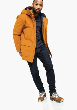 MEN SCHÖFFEL Parka / Coat|Travel/Leisure<Urban winter parka for wet and cold days orange