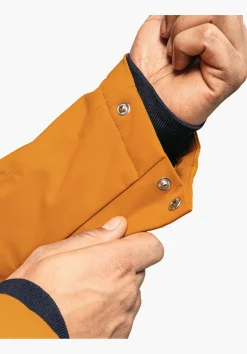 MEN SCHÖFFEL Parka / Coat|Travel/Leisure<Urban winter parka for wet and cold days orange