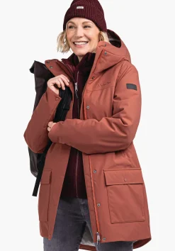 WOMEN SCHÖFFEL Travel/Leisure|Parka / Coat<Urban winter parka for wet and cold days red