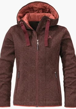WOMEN SCHÖFFEL Travel/Leisure<Very warm fleece-mix hoody red