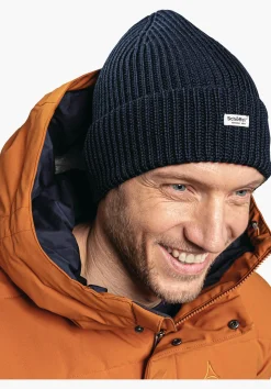 MEN SCHÖFFEL Travel/Leisure<Warm knitted hat with a fleece headband red