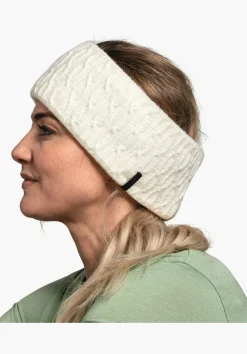 MEN SCHÖFFEL <Warm, lightweight knitted headband weiß