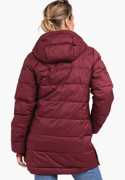 WOMEN SCHÖFFEL Travel/Leisure|Parka / Coat<Warm parka with recycled padding red