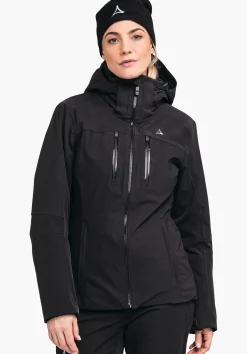 WOMEN SCHÖFFEL Skiing<Warm ski jacket with down covering the whole area beige