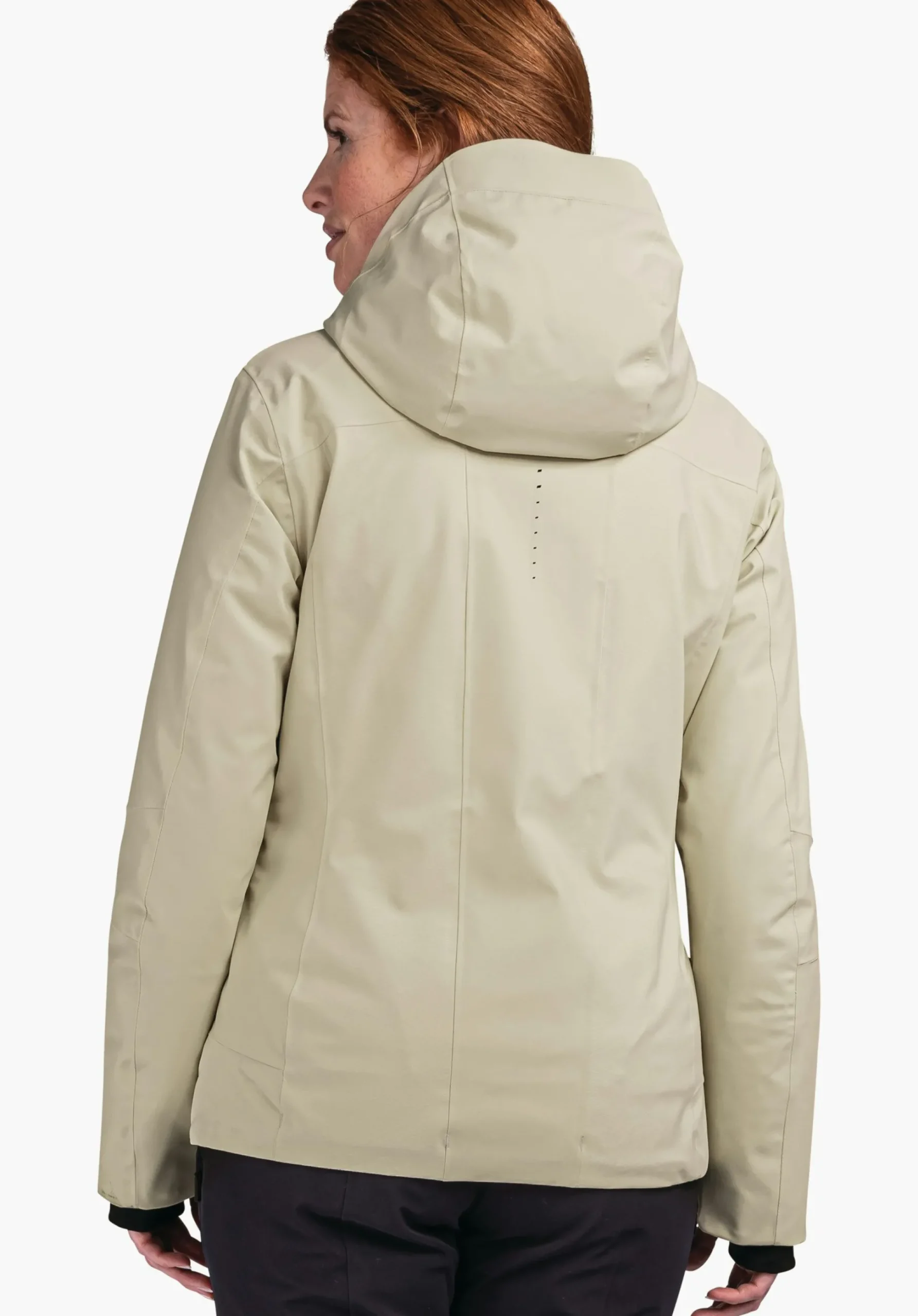 WOMEN SCHÖFFEL Skiing<Warm ski jacket with down covering the whole area beige