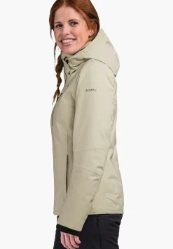WOMEN SCHÖFFEL Skiing<Warm ski jacket with down covering the whole area beige