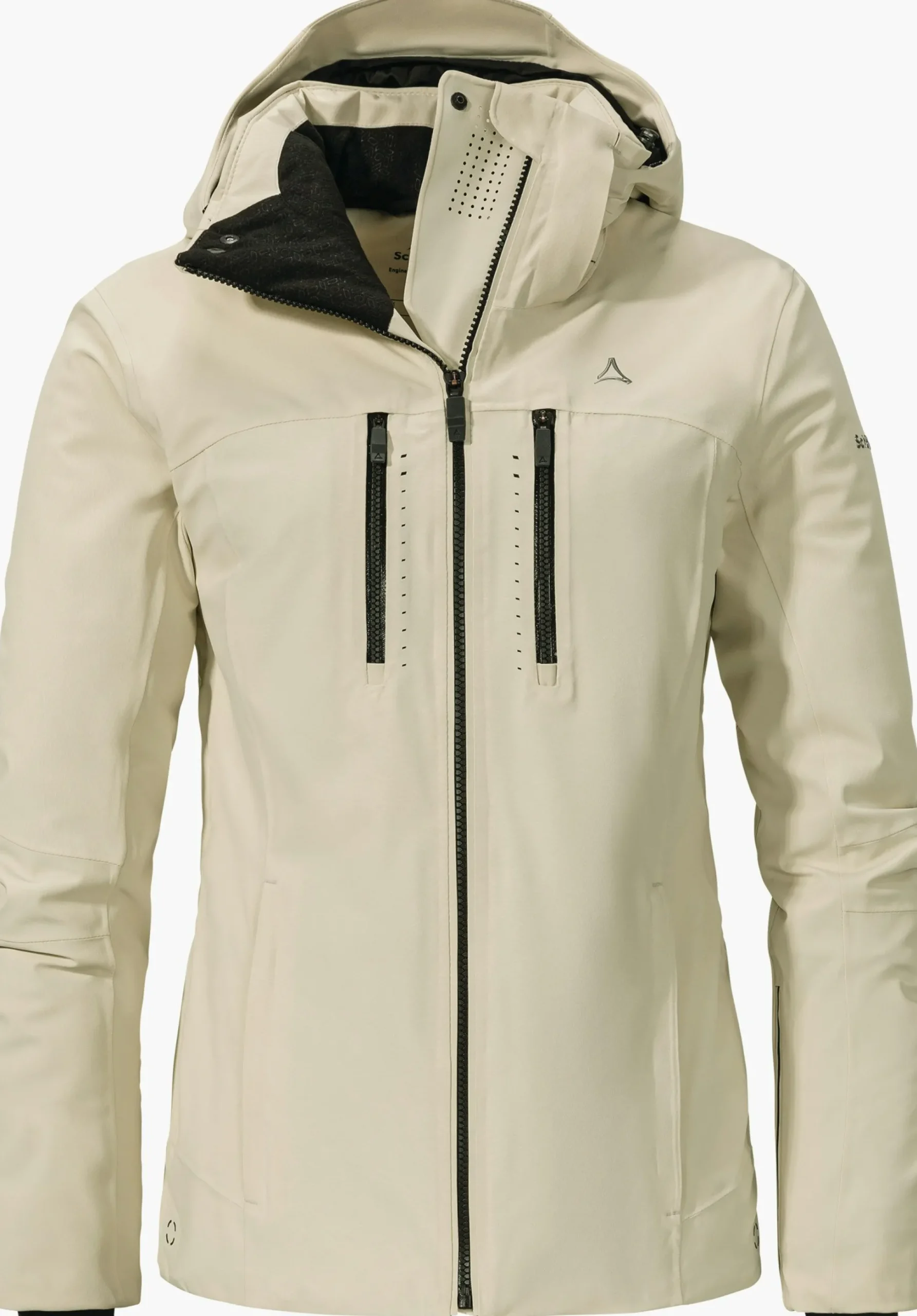 WOMEN SCHÖFFEL Skiing<Warm ski jacket with down covering the whole area beige