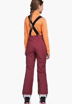 CHILDREN SCHÖFFEL Ski<Warm ski pants with stretchy braces red