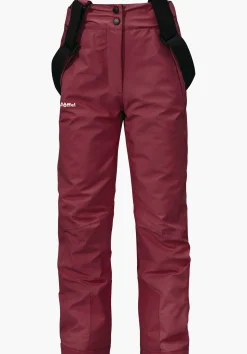 CHILDREN SCHÖFFEL Ski<Warm ski pants with stretchy braces red