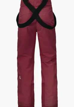 CHILDREN SCHÖFFEL Ski<Warm ski pants with stretchy braces red