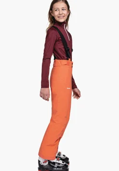 CHILDREN SCHÖFFEL Ski<Warm ski pants with stretchy braces red