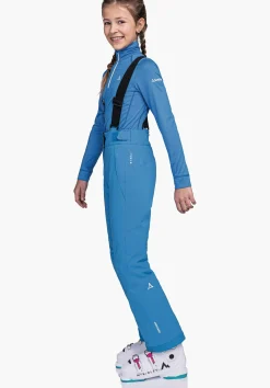 CHILDREN SCHÖFFEL Ski<Warm ski pants with stretchy braces red