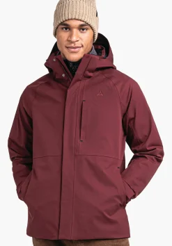 MEN SCHÖFFEL Travel/Leisure|Outdoor Jackets<Warm ZipIn! jacket with smartphone pocket red