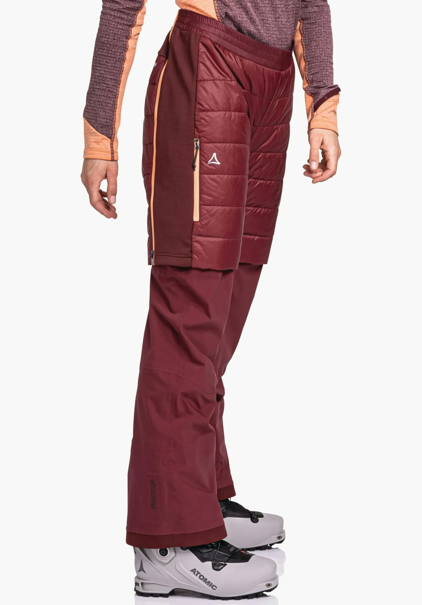 WOMEN SCHÖFFEL Ski Tour|Mountaineering|Pants Short<Warming and elastic insulation shorts red