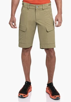 MEN SCHÖFFEL Pants Short<Water repellent hiking shorts grün