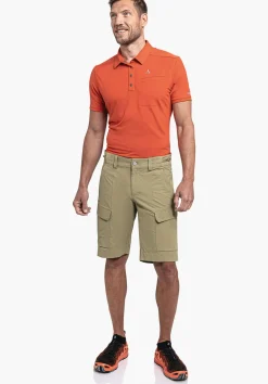MEN SCHÖFFEL Pants Short<Water repellent hiking shorts grün