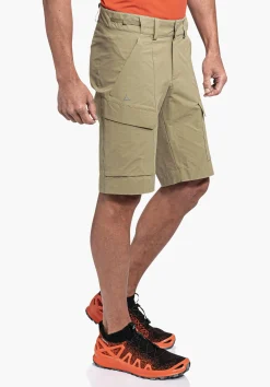 MEN SCHÖFFEL Pants Short<Water repellent hiking shorts grün
