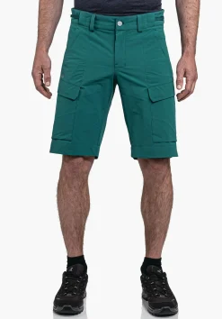 MEN SCHÖFFEL Pants Short<Water repellent hiking shorts grün