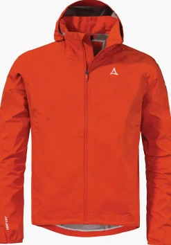 MEN SCHÖFFEL Bike<Waterproof & breathable bike jacket orange