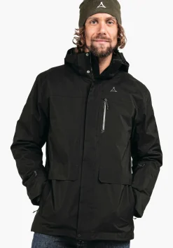 MEN SCHÖFFEL Travel/Leisure|Double Jackets<Waterproof and fashionable 3in1 parka green