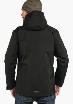 MEN SCHÖFFEL Travel/Leisure|Double Jackets<Waterproof and fashionable 3in1 parka green