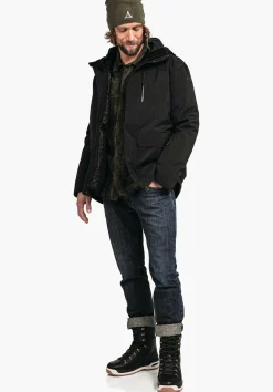 MEN SCHÖFFEL Travel/Leisure|Double Jackets<Waterproof and fashionable 3in1 parka green