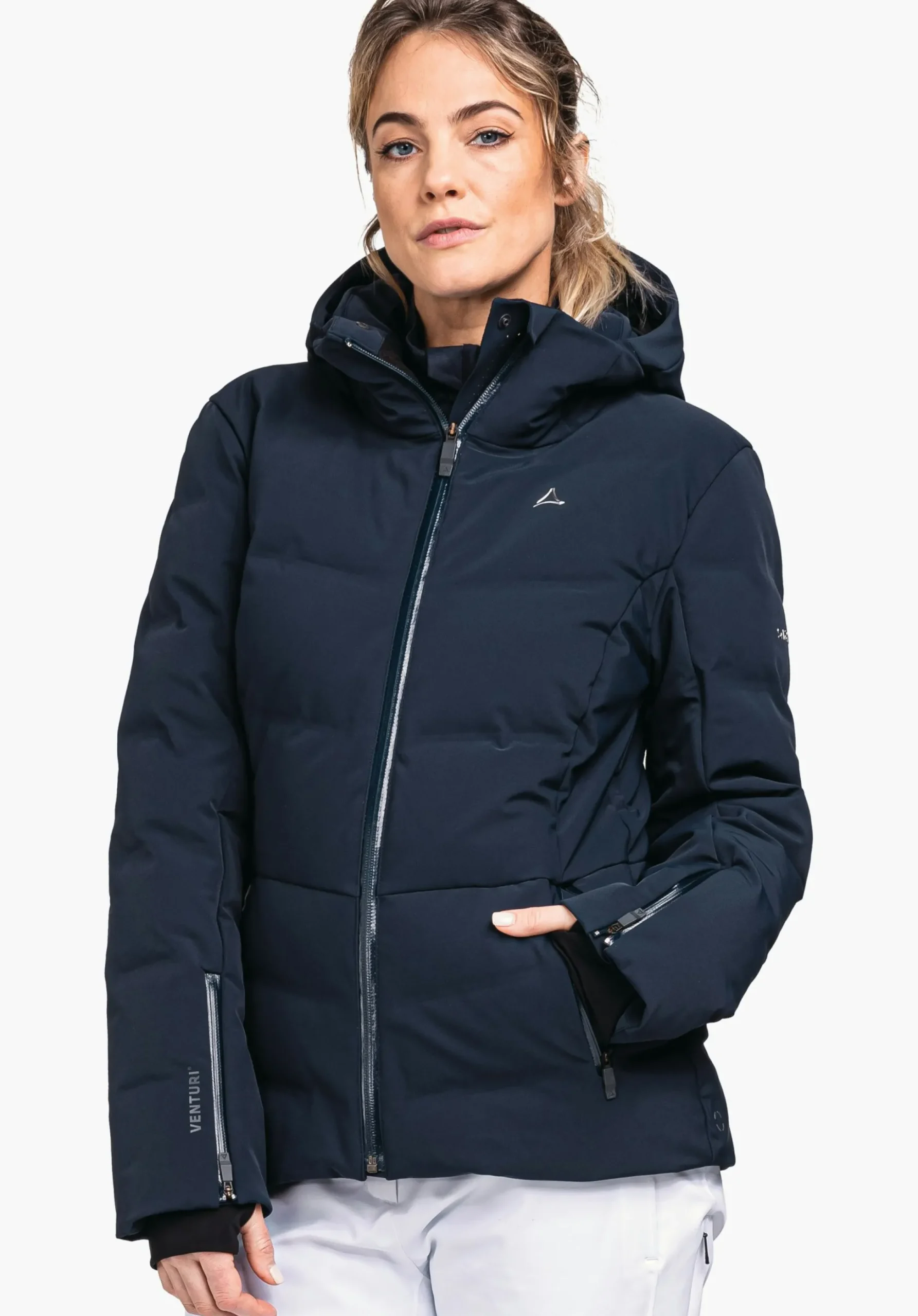 WOMEN SCHÖFFEL Skiing<Waterproof and warm down ski jacket blue
