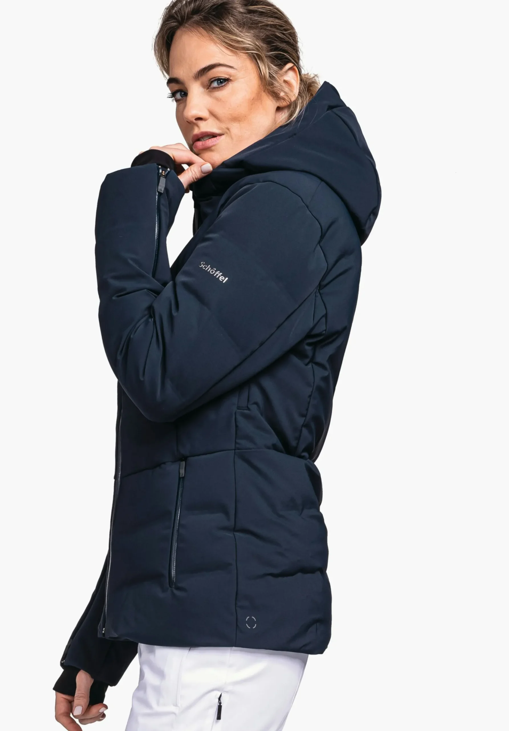 WOMEN SCHÖFFEL Skiing<Waterproof and warm down ski jacket blue