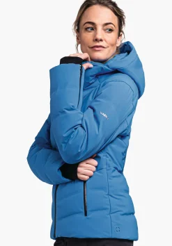 WOMEN SCHÖFFEL Skiing<Waterproof and warm down ski jacket blue