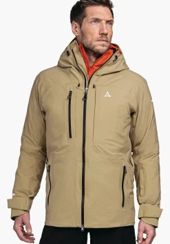 MEN SCHÖFFEL Ski Tour|Mountaineering|Outdoor Jackets<Waterproof freeride ski jacket beige