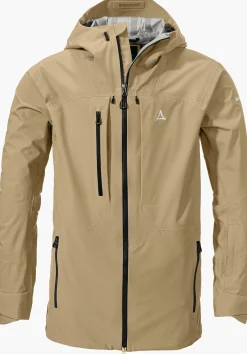 MEN SCHÖFFEL Ski Tour|Mountaineering|Outdoor Jackets<Waterproof freeride ski jacket beige