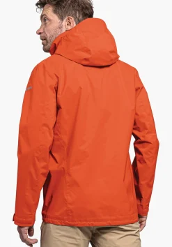 MEN SCHÖFFEL Outdoor Jackets<Waterproof jacket for hiking orange