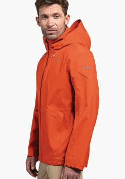 MEN SCHÖFFEL Outdoor Jackets<Waterproof jacket for hiking orange
