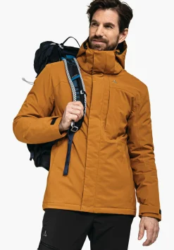 MEN SCHÖFFEL Trek & Hike|Parka / Coat|Outdoor Jackets<Waterproof jacket with padding inside orange