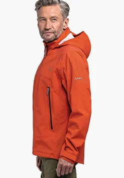 MEN SCHÖFFEL Trek & Hike|Outdoor Jackets<Waterproof robust hardshell jacket orange