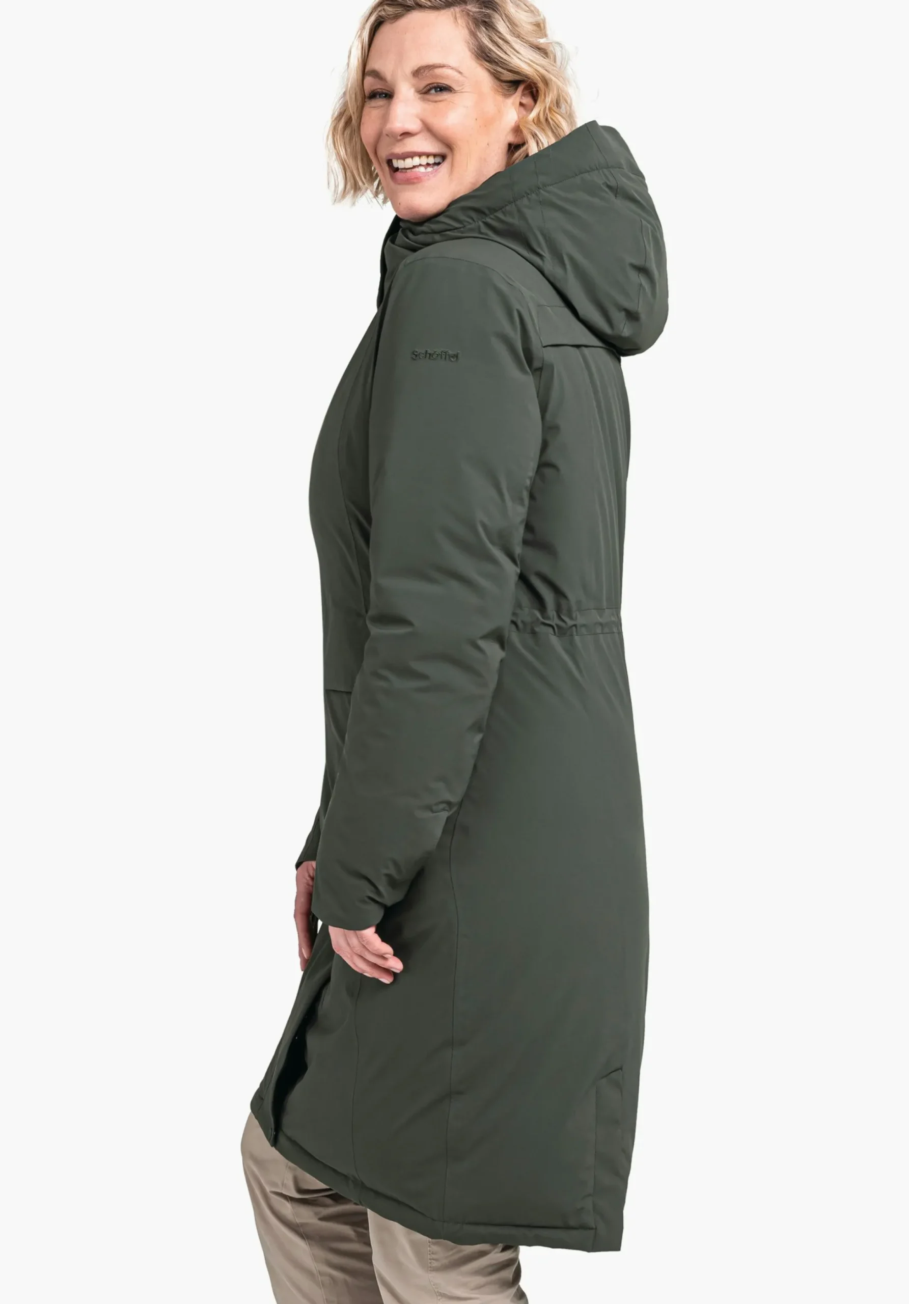 WOMEN SCHÖFFEL Travel/Leisure|Down- / Thermojacket<Waterproof urban down parka green