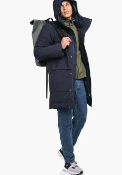 MEN SCHÖFFEL Travel/Leisure|Down- / Thermojacket<Waterproof urban down parka blue