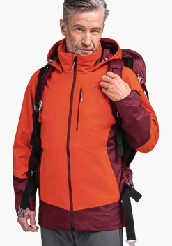 MEN SCHÖFFEL Trek & Hike|Outdoor Jackets<Waterproof ZipIn hiking jacket orange