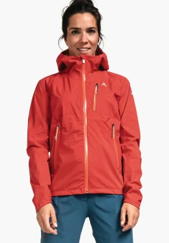WOMEN SCHÖFFEL Trek & Hike|Outdoor Jackets<Wind- and waterproof hiking jacket red