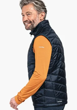 MEN SCHÖFFEL Trek & Hike<Windproof & padded hiking gilet orange