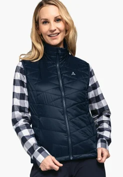 WOMEN SCHÖFFEL Trek & Hike<Windproof & padded hiking gilet orange